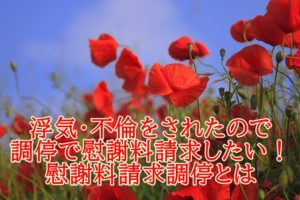 浮気・不倫をされたので調停で慰謝料請求したい！慰謝料請求調停とは